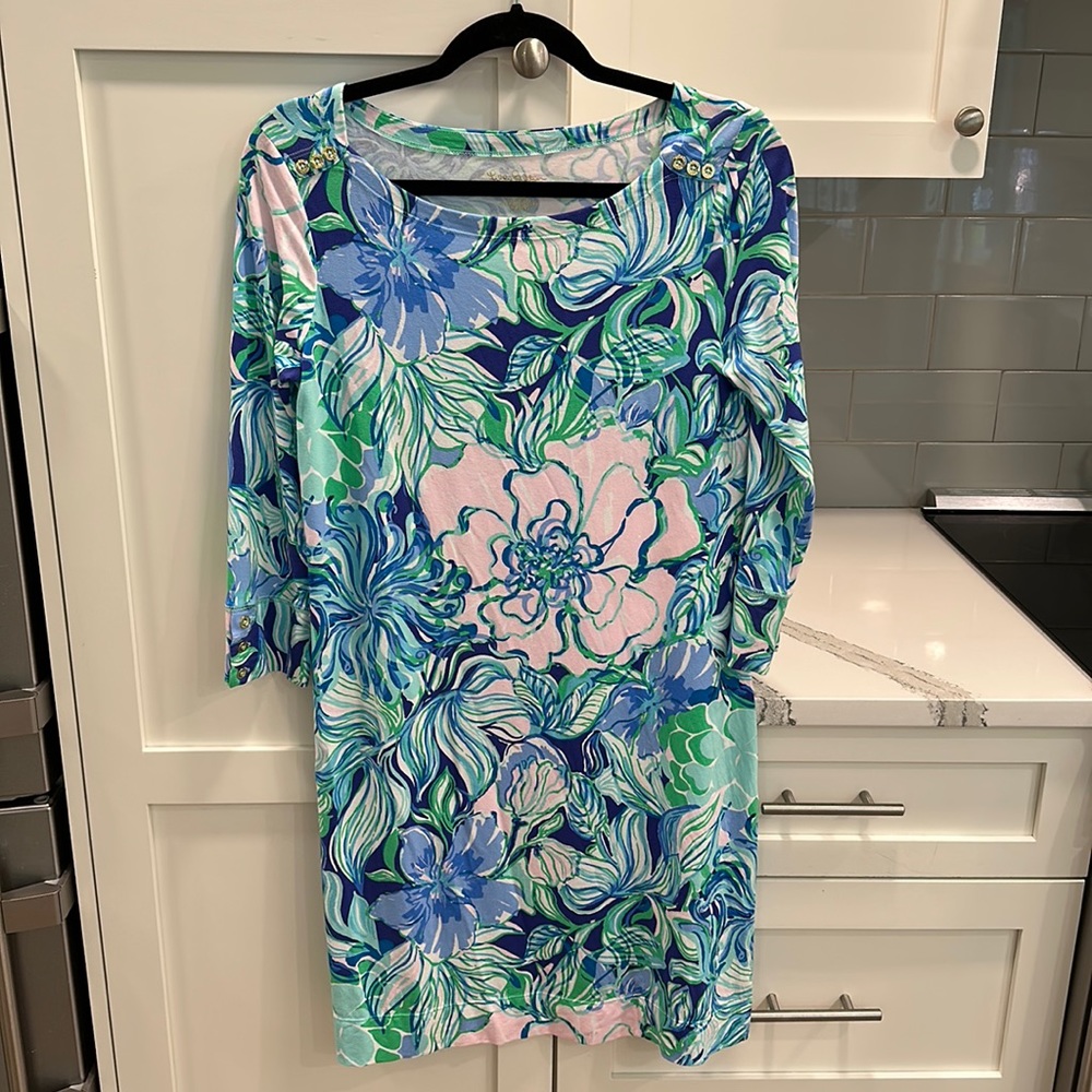 Lilly Pulitzer sundress.